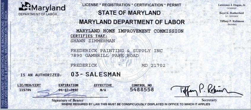 MHICSZ2022 Business License