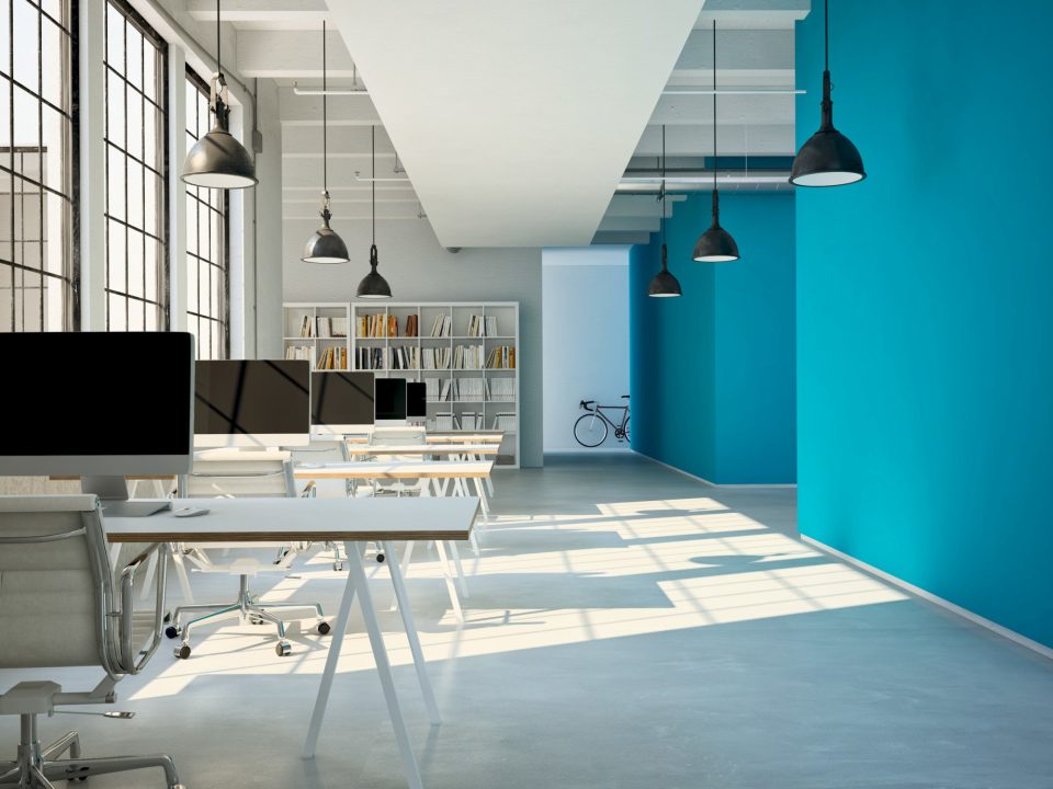 Commercial Office Interior Paint Color Ideas by Frederick Painting in Frederick, MD