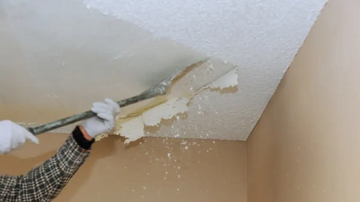 popcorn ceiling